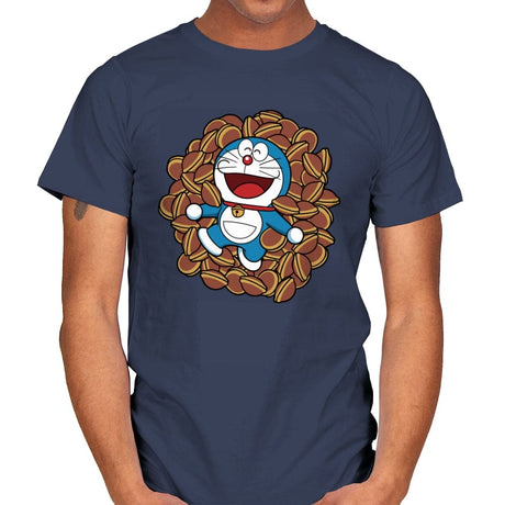 Dorayaki Beauty - Mens T-Shirts RIPT Apparel Small / Navy