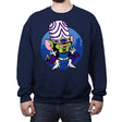 Double Conqueror! - Crew Neck Sweatshirt Crew Neck Sweatshirt RIPT Apparel Small / Navy