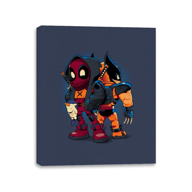 Double Healing Factor - Canvas Wraps Canvas Wraps RIPT Apparel 11x14 / Navy