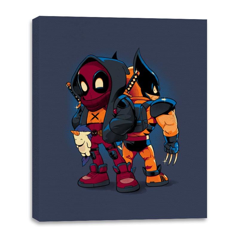 Double Healing Factor - Canvas Wraps Canvas Wraps RIPT Apparel 16x20 / Navy