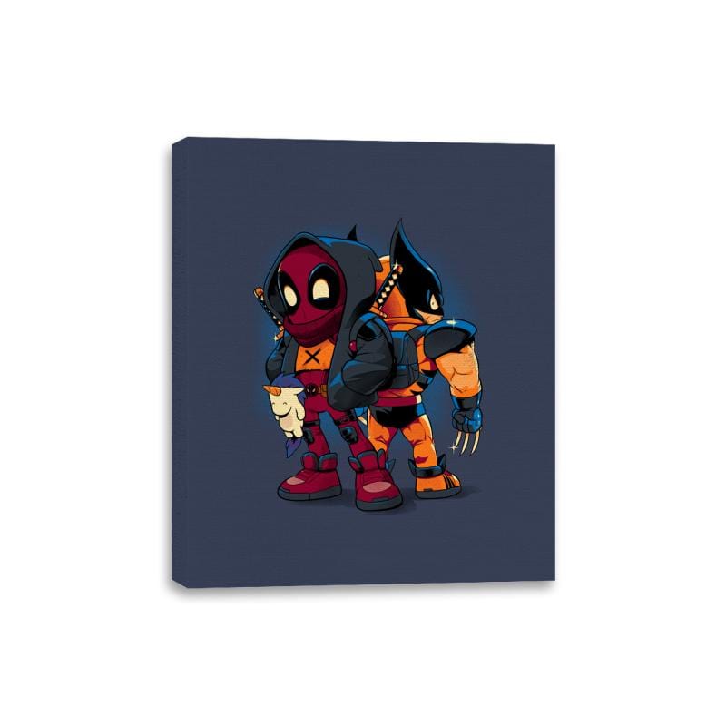 Double Healing Factor - Canvas Wraps Canvas Wraps RIPT Apparel 8x10 / Navy