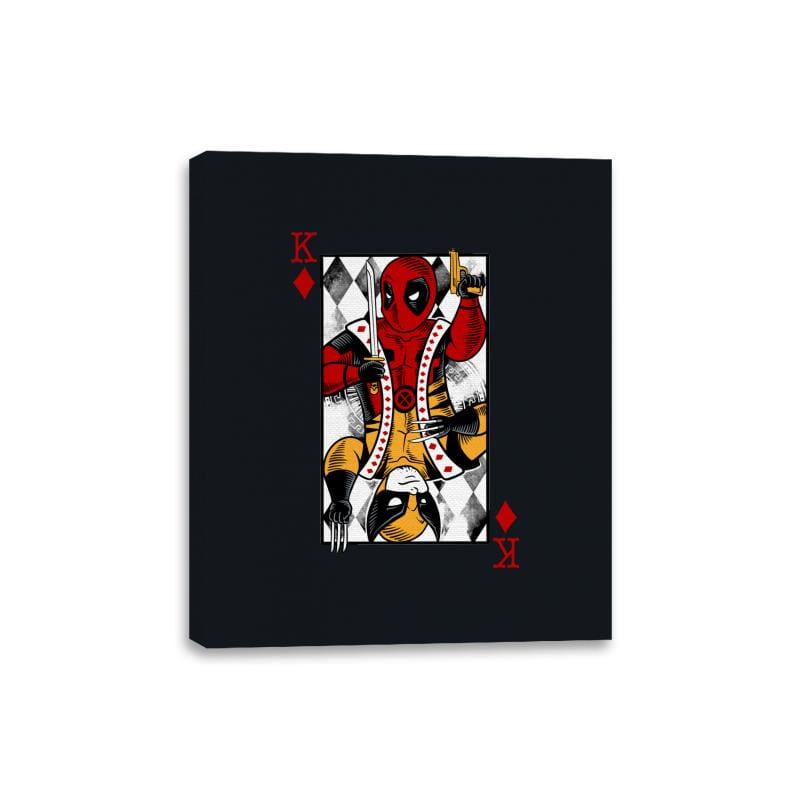 Double King D - Canvas Wraps Canvas Wraps RIPT Apparel 8x10 / Black