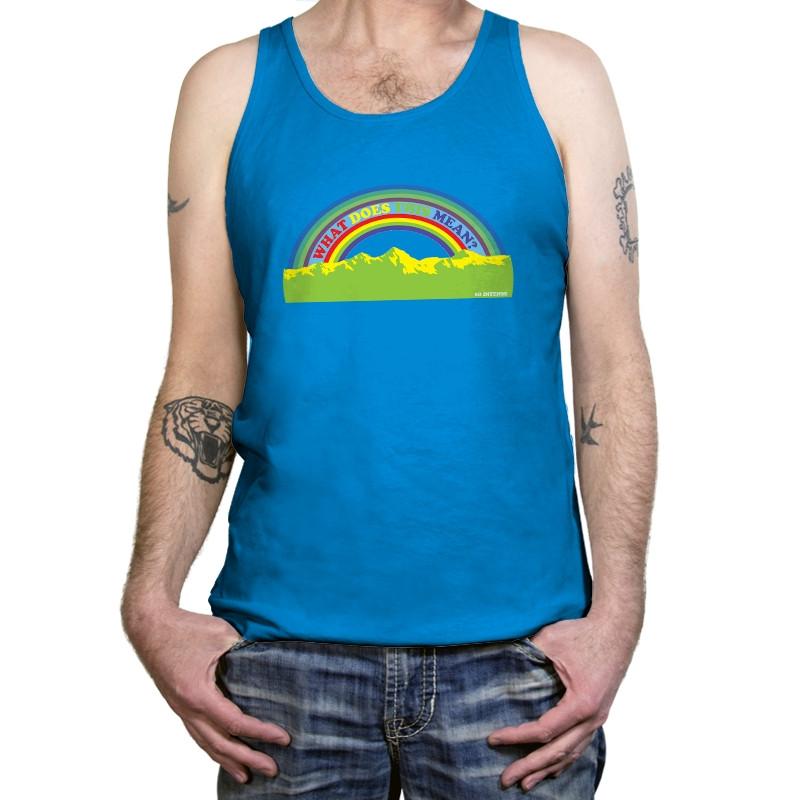 Double Rainbow Exclusive - Tanktop Tanktop RIPT Apparel X-Small / Neon Blue