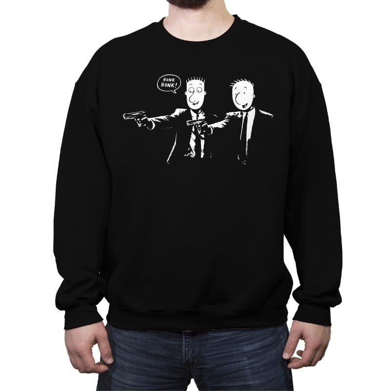 Doug Fiction - Crew Neck Sweatshirt Crew Neck Sweatshirt RIPT Apparel Small / Black