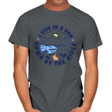 Down by the River - Mens T-Shirts RIPT Apparel Small / Charcoal