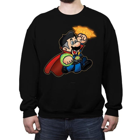 Dr. M's Strange - Crew Neck Sweatshirt Crew Neck Sweatshirt RIPT Apparel Small / Black