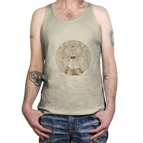 Dr. Vitruvian - Tanktop Tanktop RIPT Apparel X-Small / Oatmeal Triblend