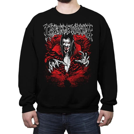 Dracula of the Night - Crew Neck Sweatshirt Crew Neck Sweatshirt RIPT Apparel Small / Black