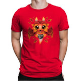 Dragon of Leaves - Mens Premium T-Shirts RIPT Apparel Small / Red