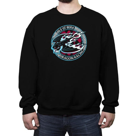 Dragon Racing - Crew Neck Sweatshirt Crew Neck Sweatshirt RIPT Apparel Small / Black