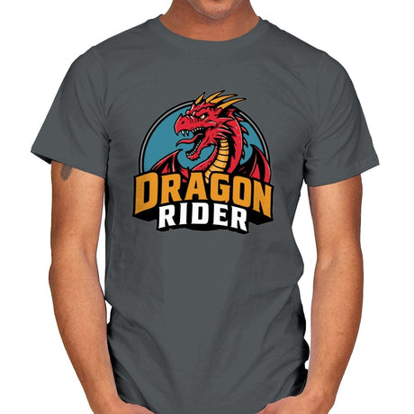 Dragon Rider - Mens T-Shirts RIPT Apparel Small / Charcoal