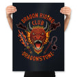 Dragon Riding Club - Prints Posters RIPT Apparel 18x24 / Black