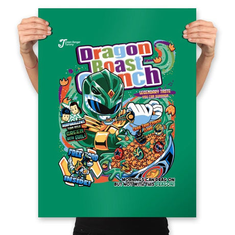 Dragon Roast Crunch - Prints Posters RIPT Apparel 18x24 / Kelly