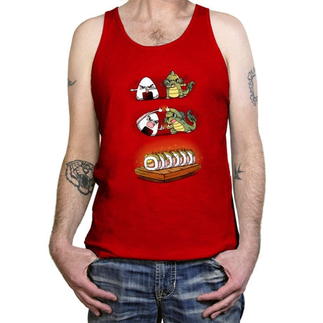 Dragon Roll Fusion - Tanktop Tanktop RIPT Apparel X-Small / Red