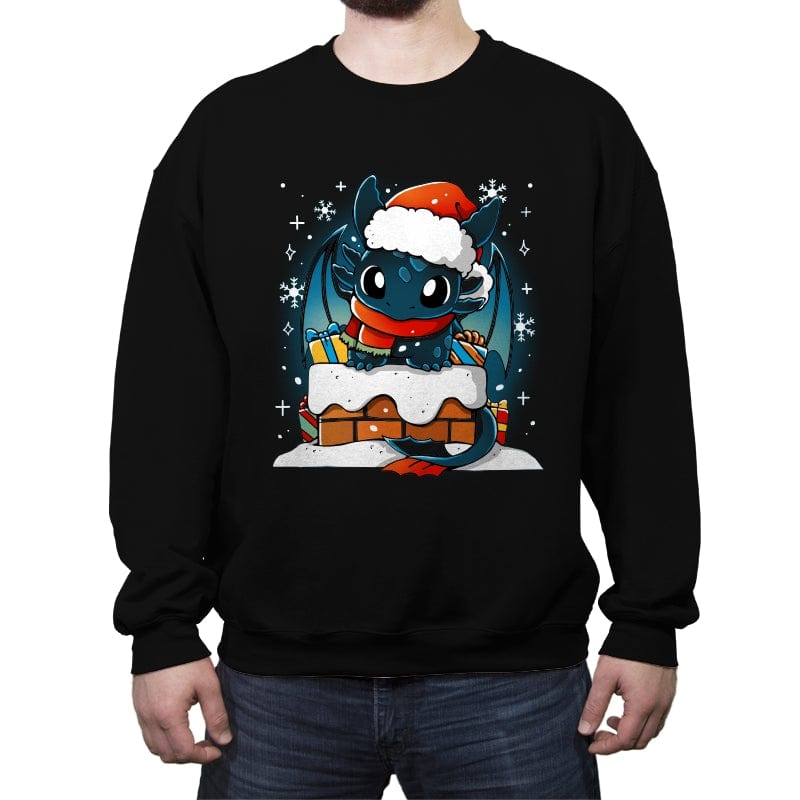 Dragon Santa Claus - Crew Neck Sweatshirt