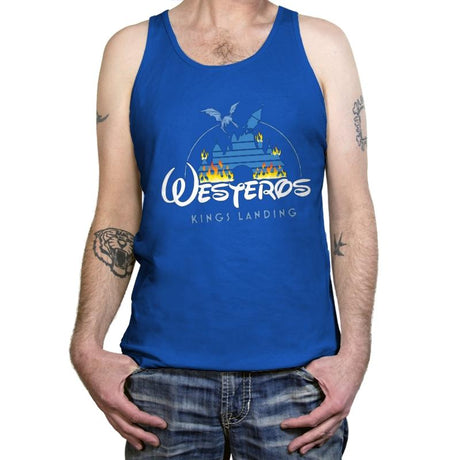 Drah-KAH-ris - Anytime - Tanktop Tanktop RIPT Apparel X-Small / True Royal