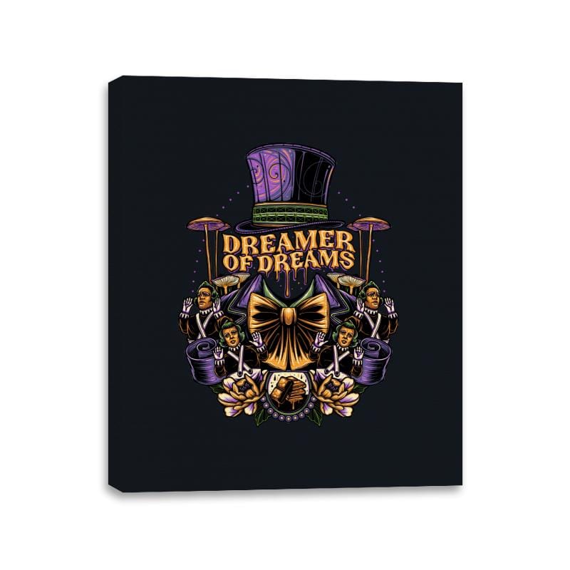 Dreamer of Dreams - Canvas Wraps Canvas Wraps RIPT Apparel 11x14 / Black