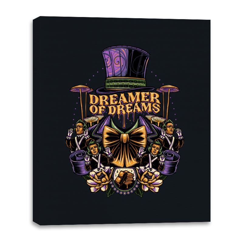 Dreamer of Dreams - Canvas Wraps Canvas Wraps RIPT Apparel 16x20 / Black