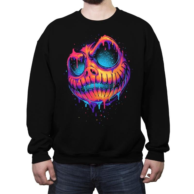 Drip of Nightmares - Crew Neck Sweatshirt Crew Neck Sweatshirt RIPT Apparel Small / Black