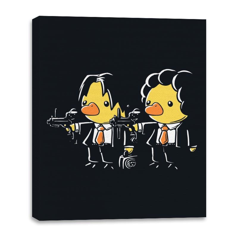 Duck Fiction - Canvas Wraps Canvas Wraps RIPT Apparel 16x20 / Black