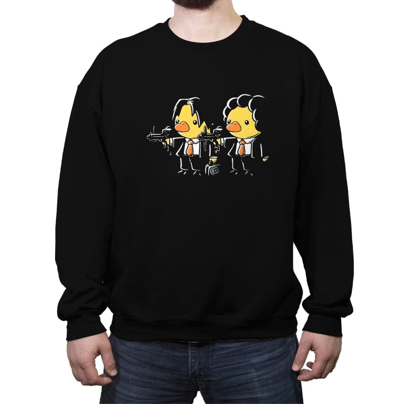 Duck Fiction - Crew Neck Sweatshirt Crew Neck Sweatshirt RIPT Apparel Small / Black