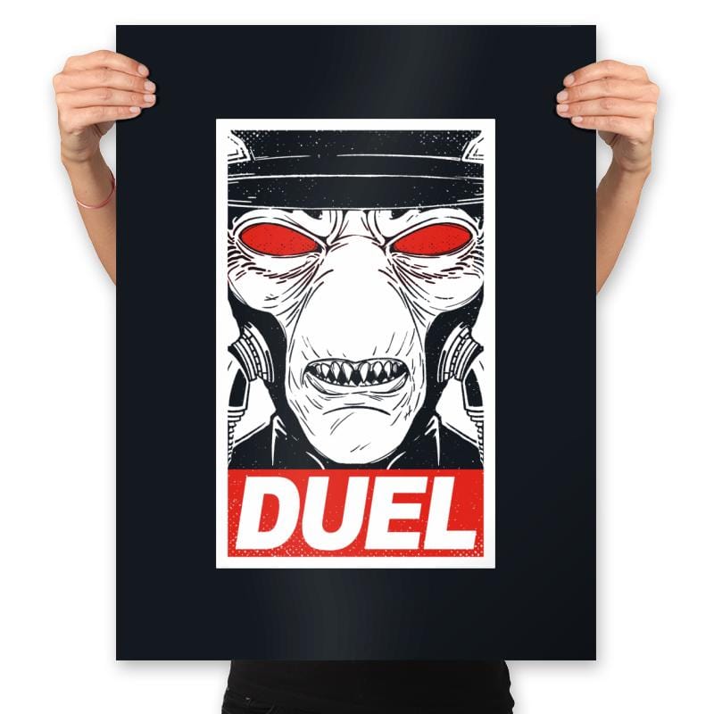 Duel - Prints Posters RIPT Apparel 18x24 / Black