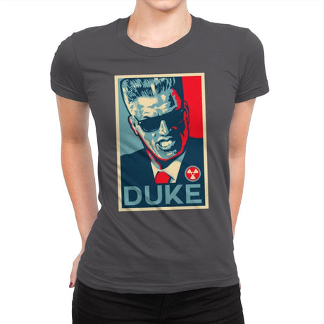 Duke - Womens Premium T-Shirts RIPT Apparel Small / Heavy Metal