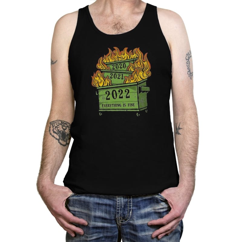 Dumpster Fire 2022 - Tanktop Tanktop RIPT Apparel X-Small / Black