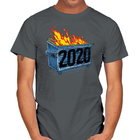 Dumpster Year 2020 - Mens T-Shirts RIPT Apparel Small / Charcoal