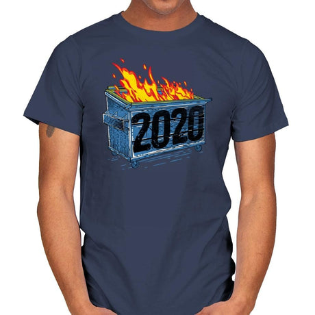 Dumpster Year 2020 - Mens T-Shirts RIPT Apparel Small / Navy