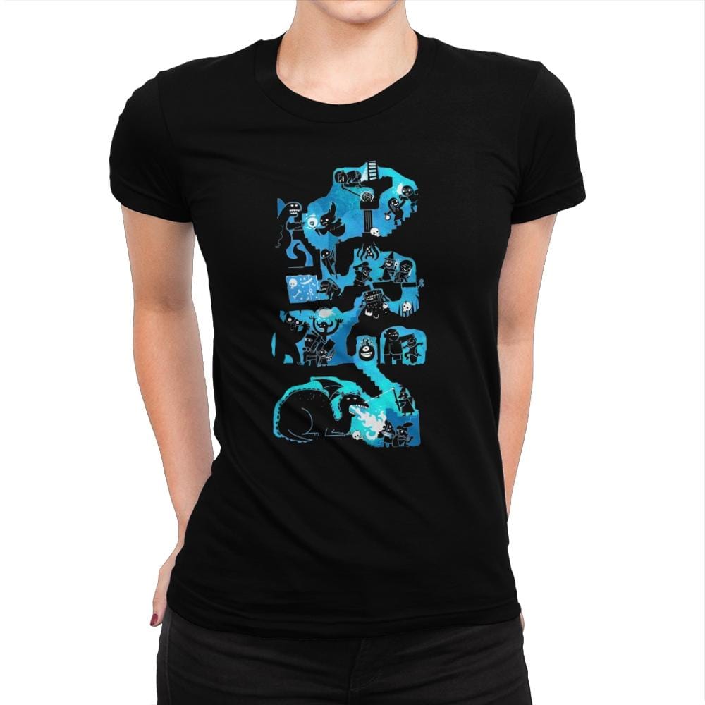 Dungeon Crawlers - Womens Premium T-Shirts RIPT Apparel Small / Indigo