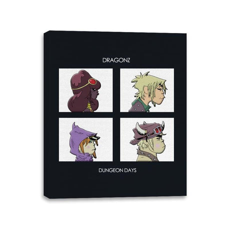 Dungeon Days - Canvas Wraps Canvas Wraps RIPT Apparel 11x14 / Black