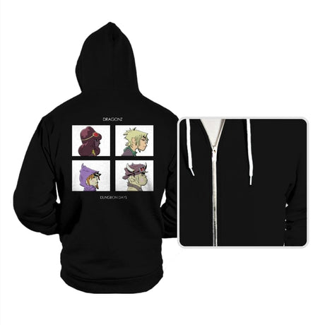 Dungeon Days - Hoodies Hoodies RIPT Apparel Small / Black