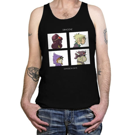 Dungeon Days - Tanktop Tanktop RIPT Apparel X-Small / Black