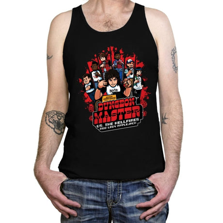 Dungeon Master vs. The Hellfires and Lady Applejack - Tanktop Tanktop RIPT Apparel X-Small / Black