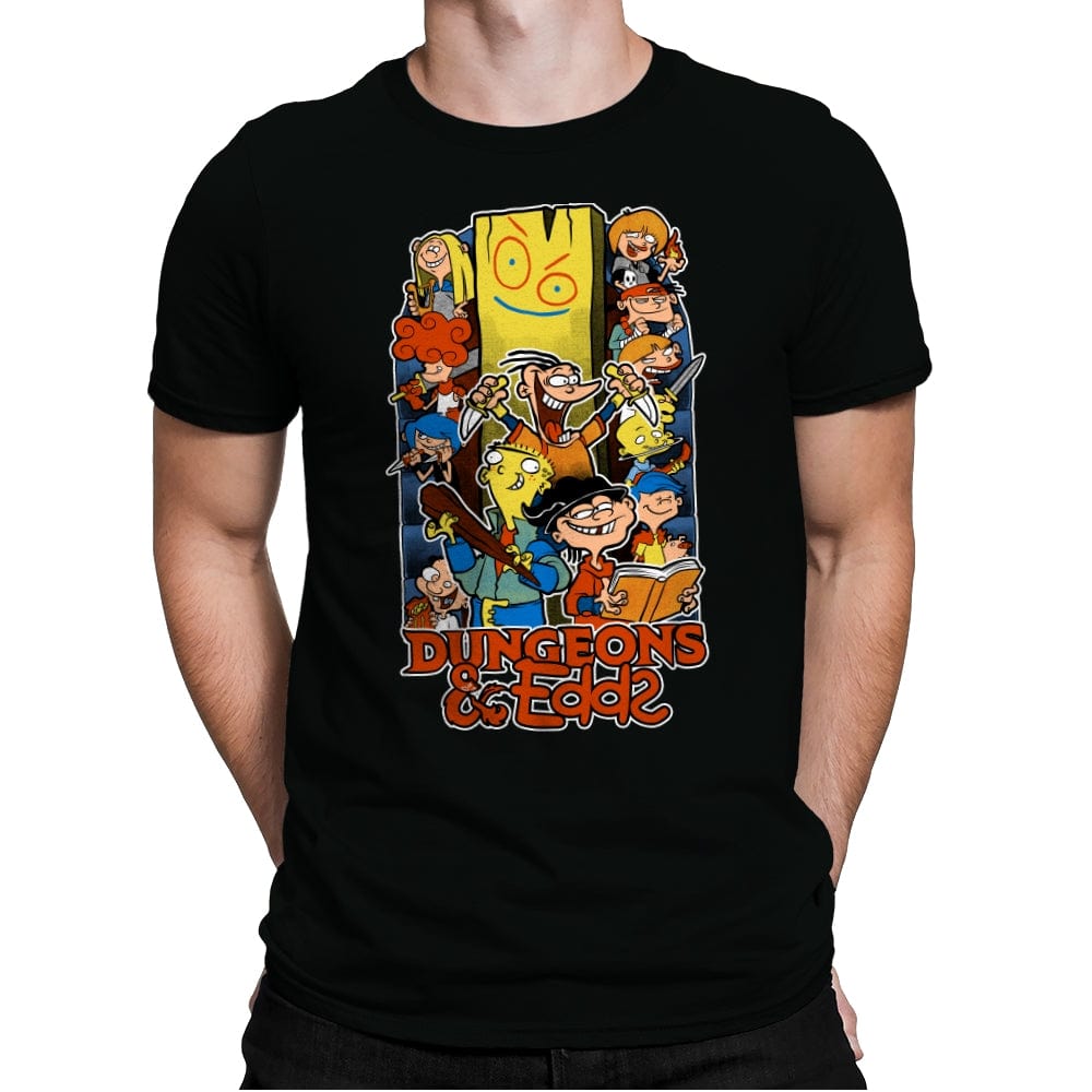 Dungeons and Edds - RPG 90s Animation - Mens Premium T-Shirts RIPT Apparel Small / Black