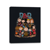 Dungeons and Peanuts - Canvas Wraps Canvas Wraps RIPT Apparel 11x14 / Black