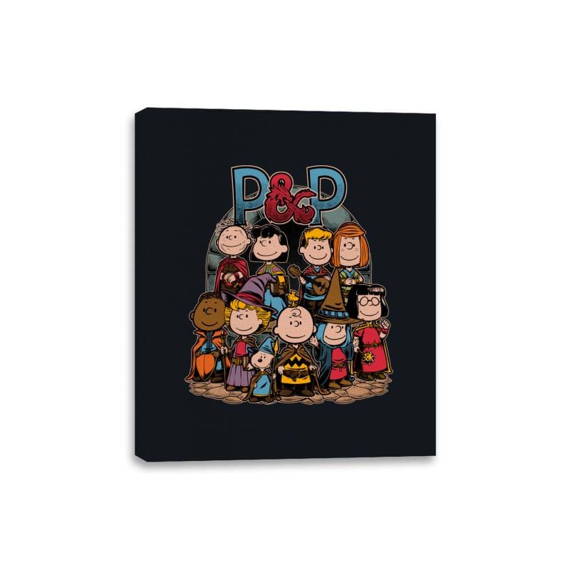 Dungeons and Peanuts - Canvas Wraps Canvas Wraps RIPT Apparel 8x10 / Black