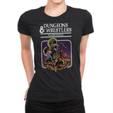 Dungeons and Wrestlers - Womens Premium T-Shirts RIPT Apparel Small / Black