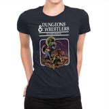 Dungeons and Wrestlers - Womens Premium T-Shirts RIPT Apparel Small / Midnight Navy