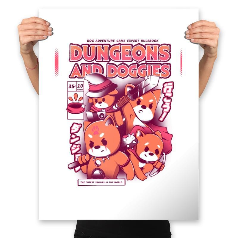 Dungeons & Doggies - Prints Posters RIPT Apparel 18x24 / White