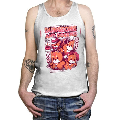 Dungeons & Doggies - Tanktop Tanktop RIPT Apparel X-Small / White