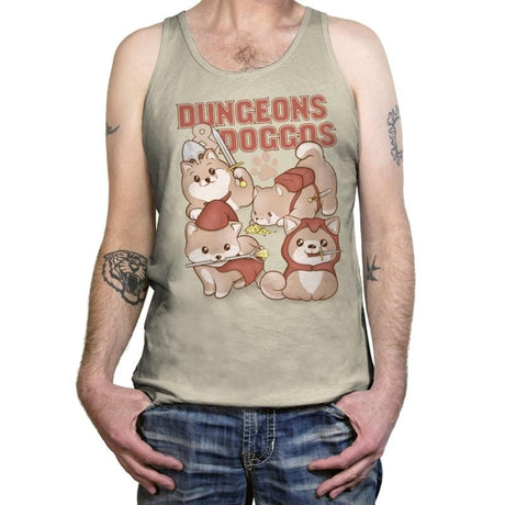 Dungeons & Doggos - Tanktop Tanktop RIPT Apparel X-Small / Natural