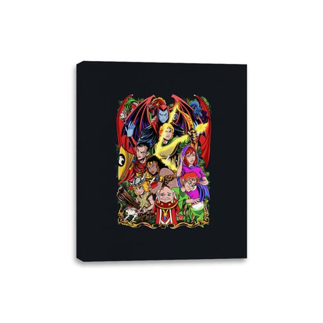 Dungeons & Dragons - Canvas Wraps Canvas Wraps RIPT Apparel 8x10 / Black