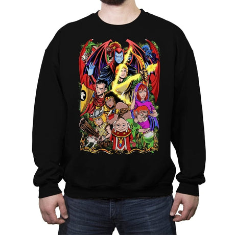 Dungeons & Dragons - Crew Neck Sweatshirt Crew Neck Sweatshirt RIPT Apparel Small / Black