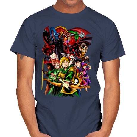 Dungeons & Dragons - Mens T-Shirts RIPT Apparel Small / Navy