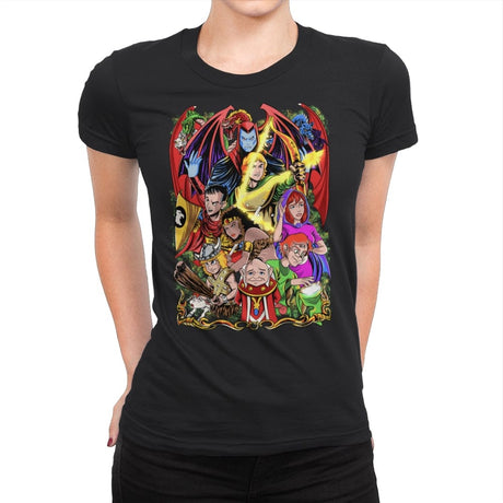 Dungeons & Dragons - Womens Premium T-Shirts RIPT Apparel Small / Black