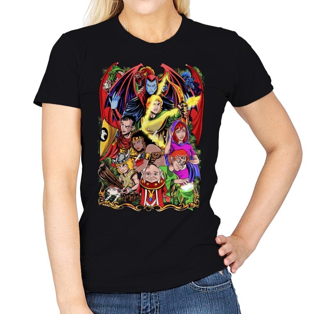 Dungeons & Dragons - Womens T-Shirts RIPT Apparel Small / Black