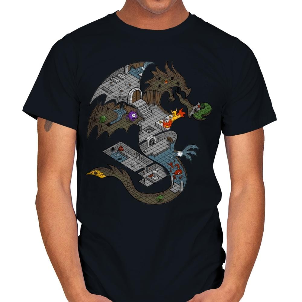 Dungeons in Dragons - Mens T-Shirts RIPT Apparel Small / Black