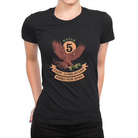 Eagle 5 - 80s scifi movie  - Womens Premium T-Shirts RIPT Apparel Small / Black